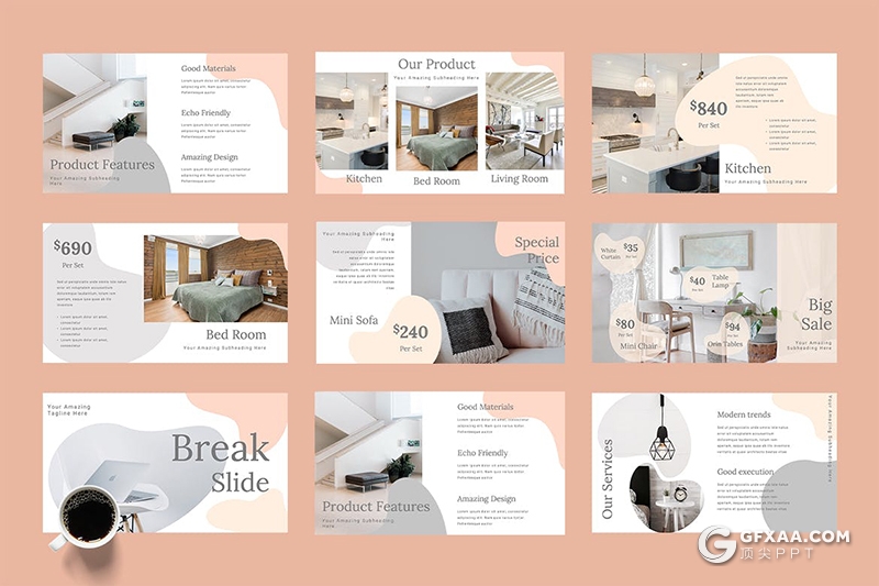 50页时尚精美家居产品展示研发通用国外KeyNote模板 - 顶尖PPT
