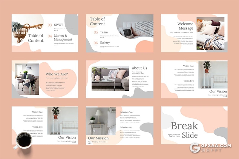 50页时尚精美家居产品展示研发通用国外KeyNote模板 - 顶尖PPT