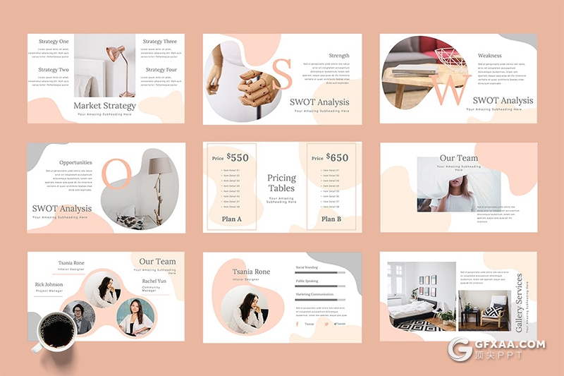 50页时尚精美家居产品展示研发通用国外KeyNote模板 - 顶尖PPT