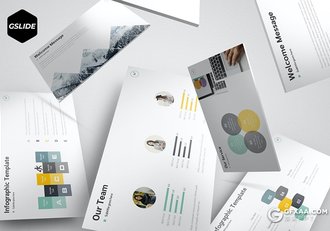 30页简约大气企业介绍商业计划多用途国外GoogleSlides模板5种配色 - 顶尖PPT