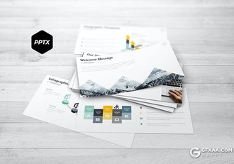 30页简约大气企业介绍商业计划多用途国外PPT模板5种配色 - 顶尖PPT