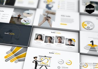 30页健身运动户外跑步项目主题多用途国外GoogleSlides模板5种配色 - 顶尖PPT