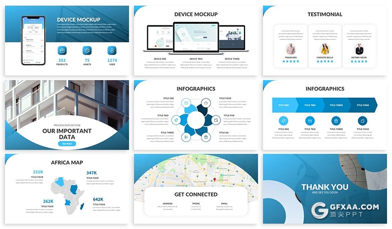 30页企业简介商业计划团队介绍多用途国外PPT模板 - 顶尖PPT