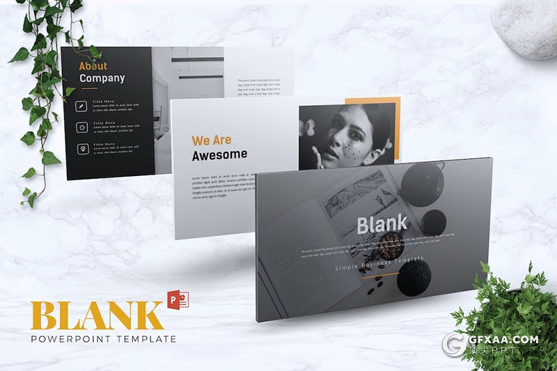 30页大气简约团队介绍商业计划商务通用国外PPT模板5种配色 - 顶尖PPT