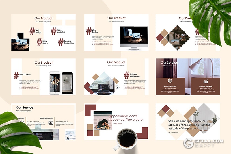 50页创意大气商业计划年计划总结汇报通用国外KeyNote模板 - 顶尖PPT