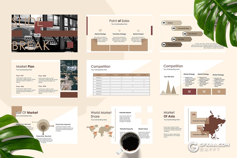 50页创意大气商业计划年计划总结汇报通用国外KeyNote模板 - 顶尖PPT