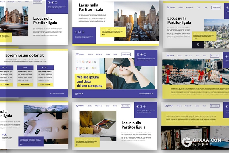 50页商业计划书企业合作商务主题国外PPT模板 - 顶尖PPT