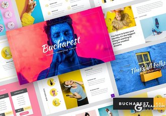 45页创意时尚摄影图片展示活动营销策划多用途国外GoogleSlides模板 - 顶尖PPT