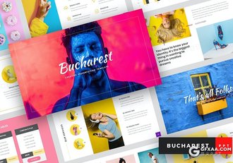 45页创意时尚摄影图片展示活动营销策划多用途国外PPT模板 - 顶尖PPT