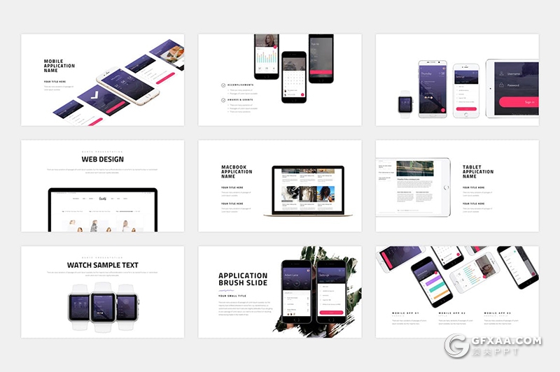 151页水墨笔刷效果商业计划年总结汇报多用途国外KeyNote模板 - 顶尖PPT