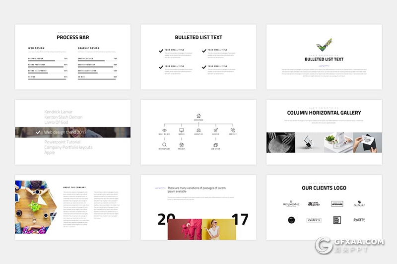 151页水墨笔刷效果商业计划年总结汇报多用途国外KeyNote模板 - 顶尖PPT