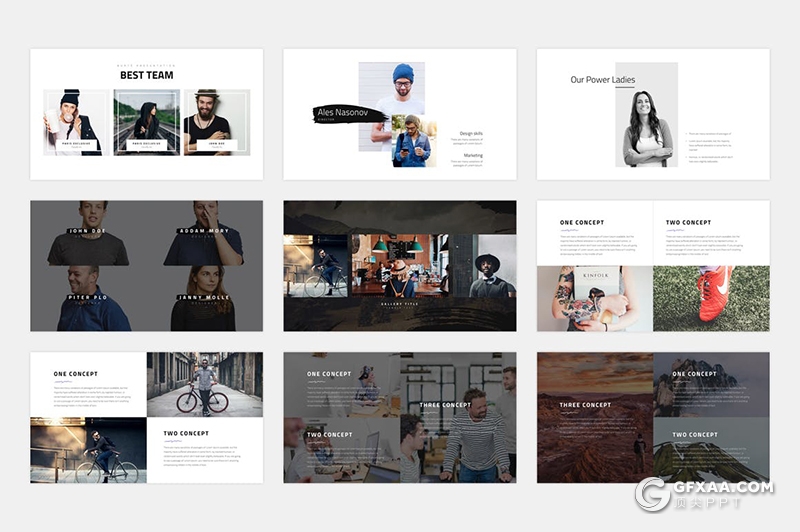 151页水墨笔刷效果商业计划年总结汇报多用途国外KeyNote模板 - 顶尖PPT