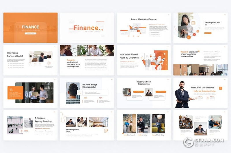 81页极简主义商业计划金融行业商务通用国外PPT模板 - 顶尖PPT