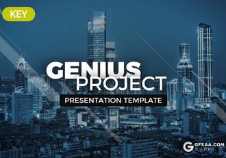 大气时尚商业计划项目展示商务通用国外KeyNote模板9种配色 - 顶尖PPT