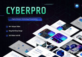 蓝色科技风营销推广项目资金众筹主题KeyNote模板 - 顶尖PPT