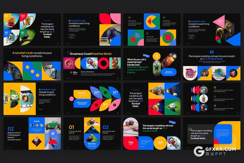 40页创意精美摄影图片展示活动营销策划多用途国外PPT模板 - 顶尖PPT