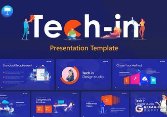 科技创意商业计划年终计划总结汇报国外KeyNote模板11种配色 - 顶尖PPT