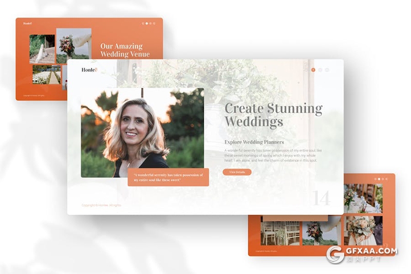 28页婚礼活动策划婚纱摄影介绍展示国外PPT模板 - 顶尖PPT