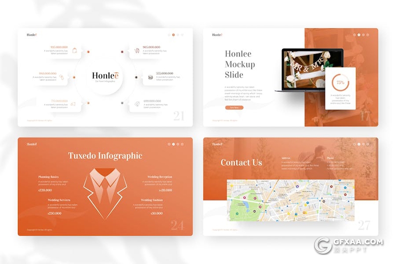 28页婚礼活动策划婚纱摄影介绍展示国外PPT模板 - 顶尖PPT