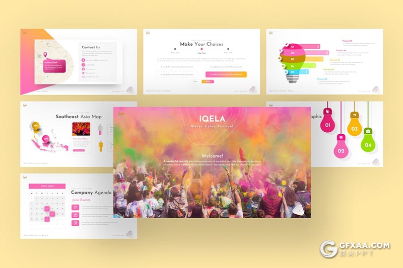 23页创意关爱儿童公益活动分析活动策划多用途国外PPT模板 - 顶尖PPT