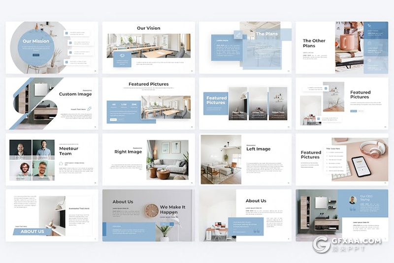 83页极简风家居产品展示通用国外PPT模板 - 顶尖PPT