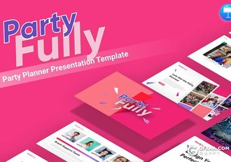 大气简约派对策划主题通用国外KeyNote模板 - 顶尖PPT