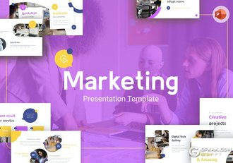 80页创意精美市场营销企业合作商业计划多用途国外PPT模板 - 顶尖PPT