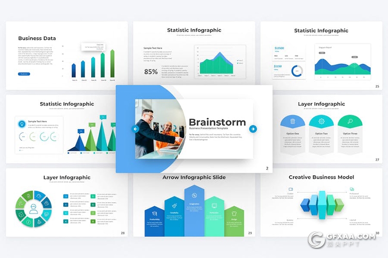 36页商业计划书企业合作团队介绍年计划总结多用途国外PPT模板 - 顶尖PPT