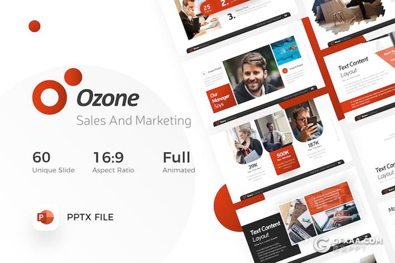 60页简约大气市场营销企业合作商业计划多用途国外PPT模板11种配色 - 顶尖PPT