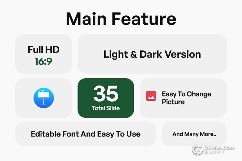35页创意时尚餐饮美食食品主题国外KeyNote模板 - 顶尖PPT