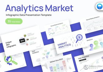 35页市场分析数据信息图表KeyNote模板 - 顶尖PPT