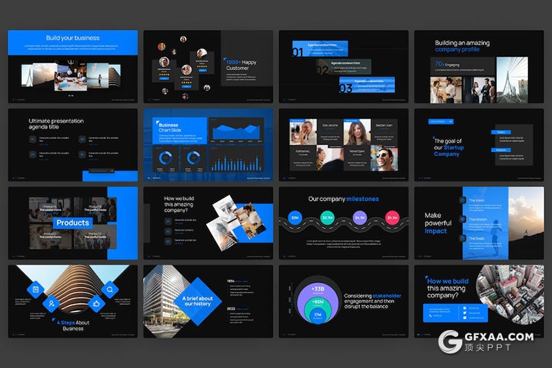 50页商业计划企业合作团队介绍通用国外KeyNote模板 - 顶尖PPT