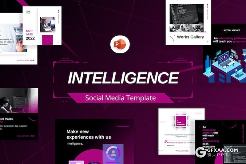 20页社交媒体主题社交数据分析PPT模板 - 顶尖PPT