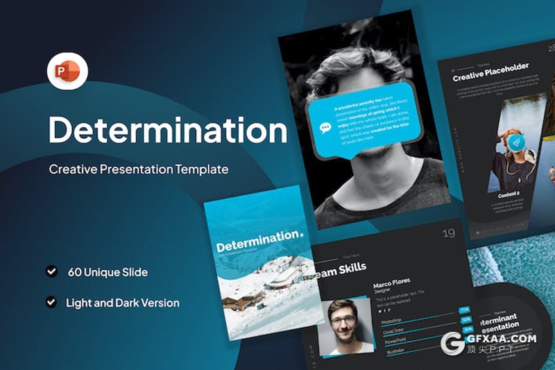 60页大气旅游景点介绍海边旅游景点宣传多用途国外PPT模板A4尺寸11种配色 - 顶尖PPT