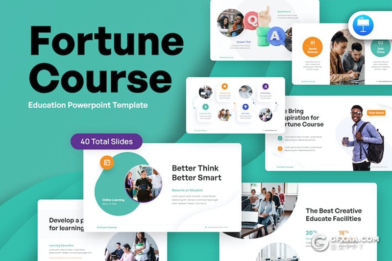 40页企业合作团队介绍商业计划通用国外keynote模板 - 顶尖PPT