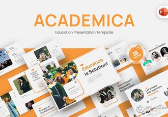 50页大气精美大学毕业典礼照片展示学生风采展示毕业相册国外PPT模板 - 顶尖PPT