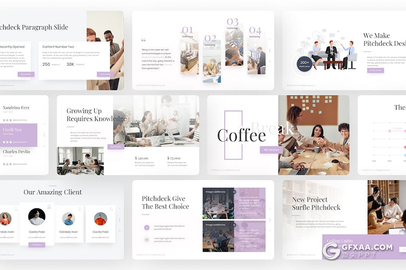 25页团队介绍商业计划企业合作商务通用国外PPT模板 - 顶尖PPT