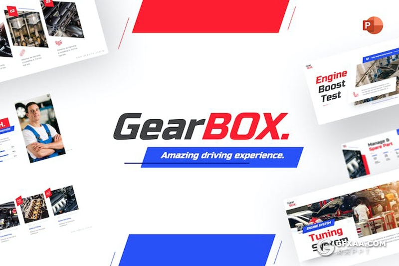 65页创意时尚汽车维修售后服务主题国外PPT模板 - 顶尖PPT