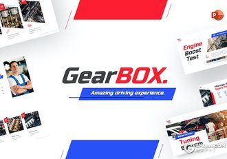 65页创意时尚汽车维修售后服务主题国外PPT模板 - 顶尖PPT