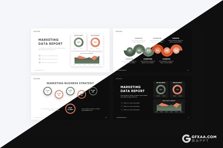 65页企业合作团队展示商业计划商务通用国外PPT模板 - 顶尖PPT