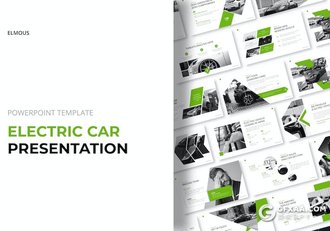 30页大气新能源汽车项目发展投资电动汽车主题PPT模板 - 顶尖PPT