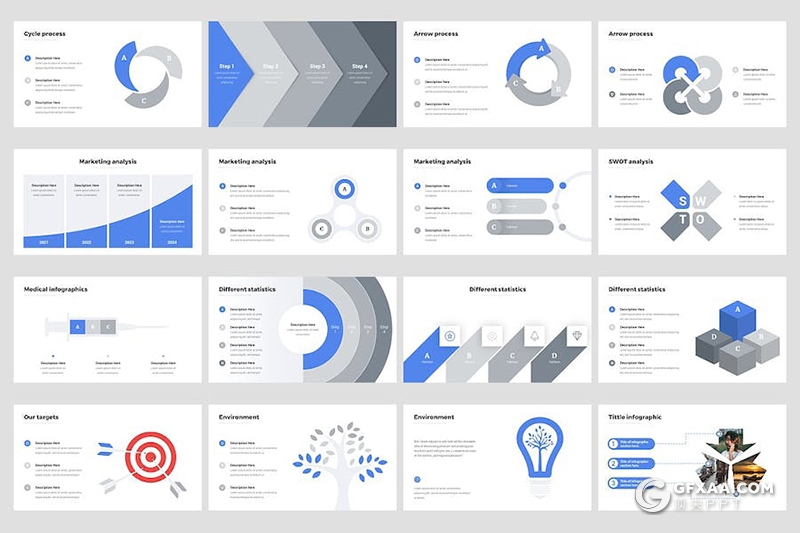 45页极简创意企业解决方案商业计划企业合作通用keynote模板 - 顶尖PPT