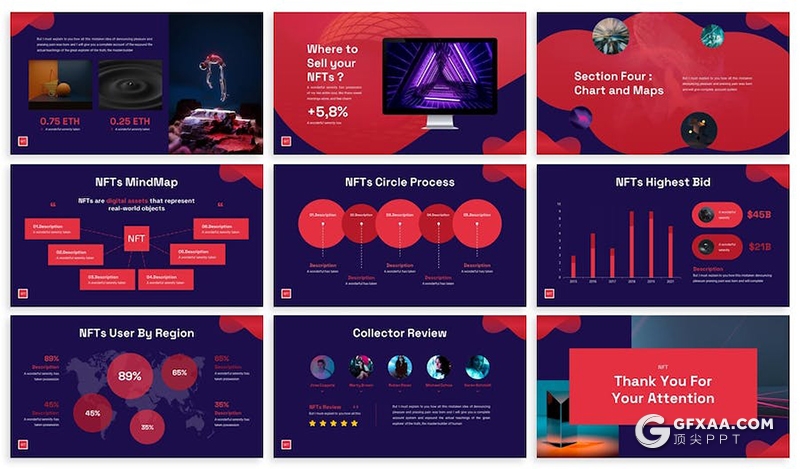 虚拟数字艺术未来科技人工智能国外keynote模板 - 顶尖PPT