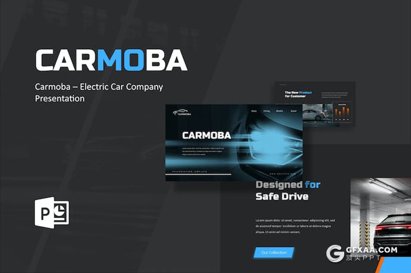 31页电动汽车公司发展项目介绍新能源汽车主题PPT模板 - 顶尖PPT