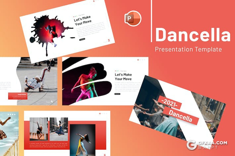 27页舞蹈学院结构介绍艺术类招生国外PPT模板 - 顶尖PPT