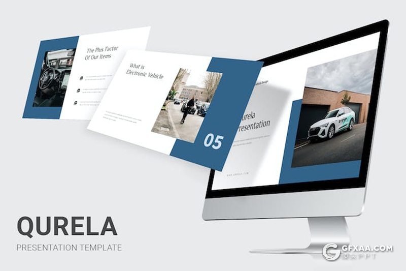 42页扁平化极简风格新能源电动汽车公司团队介绍国外PPT模板 - 顶尖PPT