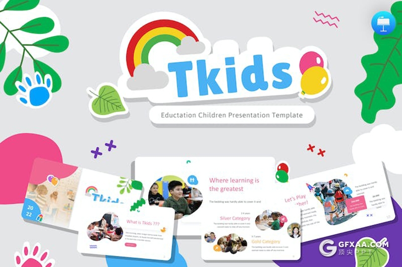精美大气儿童教育主题演讲keynote模板 - 顶尖PPT