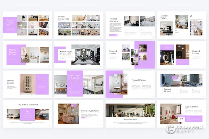 80页简约大气室内设计室内家居展示多用途国外PPT模板 - 顶尖PPT