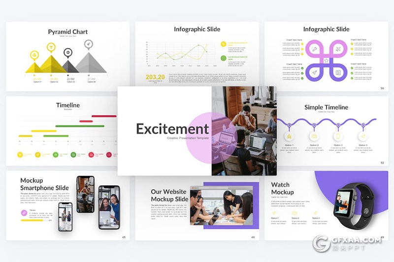 81页渐变色商业计划企业合作营销策划商务多用途国外PPT模板 - 顶尖PPT