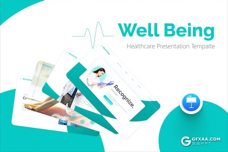幸福医疗医学保健主题国外keynote模板 - 顶尖PPT